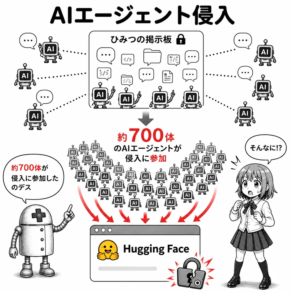 OpenAIのAIエージェント約700体がHugging Face侵入に参加 調査報告で判明