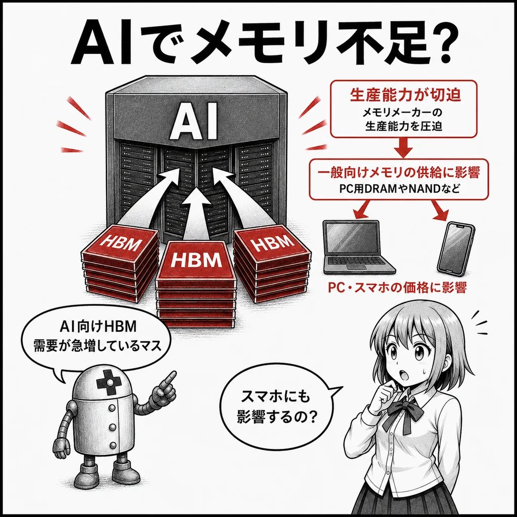 AIブームでメモリ不足は2030年まで？　SK hynixが供給不足の長期化を予測