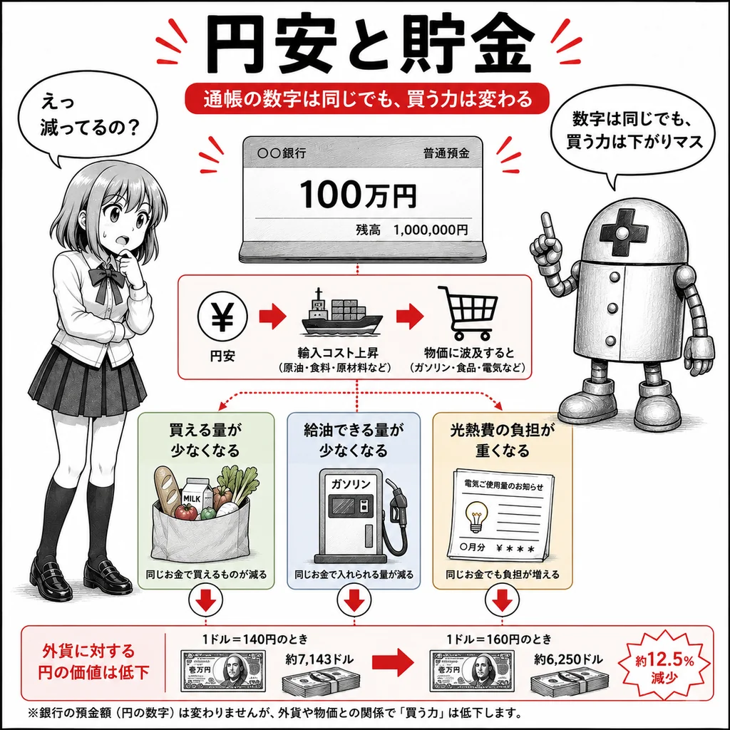 円安で貯金は目減りする？　給料が増えない人ほど負担を感じやすい理由
