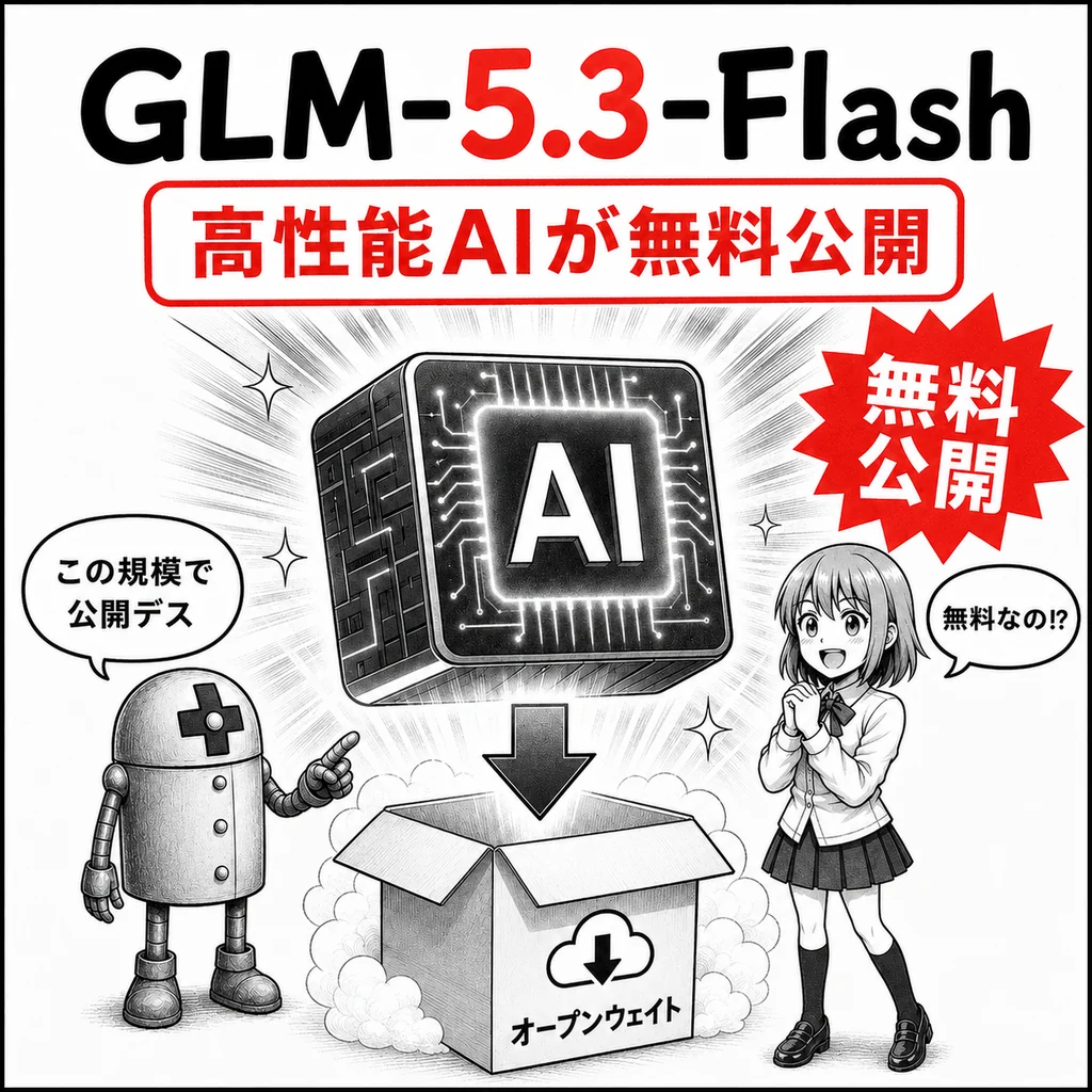 中国Z.ai「GLM-5.3-Flash」公開　3200億パラメータ級