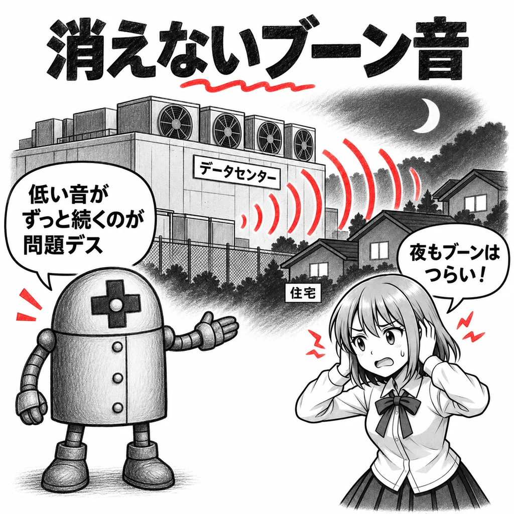AIデータセンターから「消えないブーン音」 アメリカで住民の訴訟相次ぐ