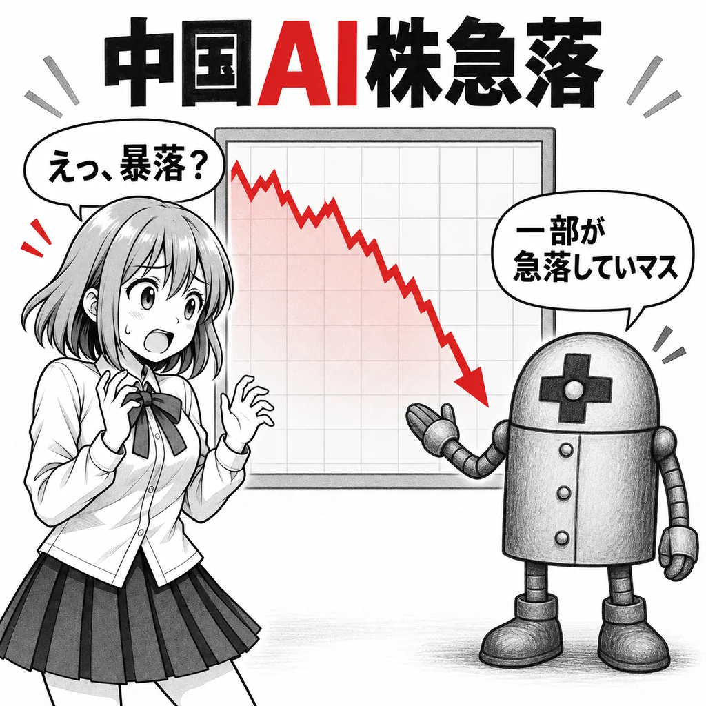 中国AI株が急落、智譜・MiniMaxは9月に2〜3割下落 でも「世界のAI株暴落」ではない