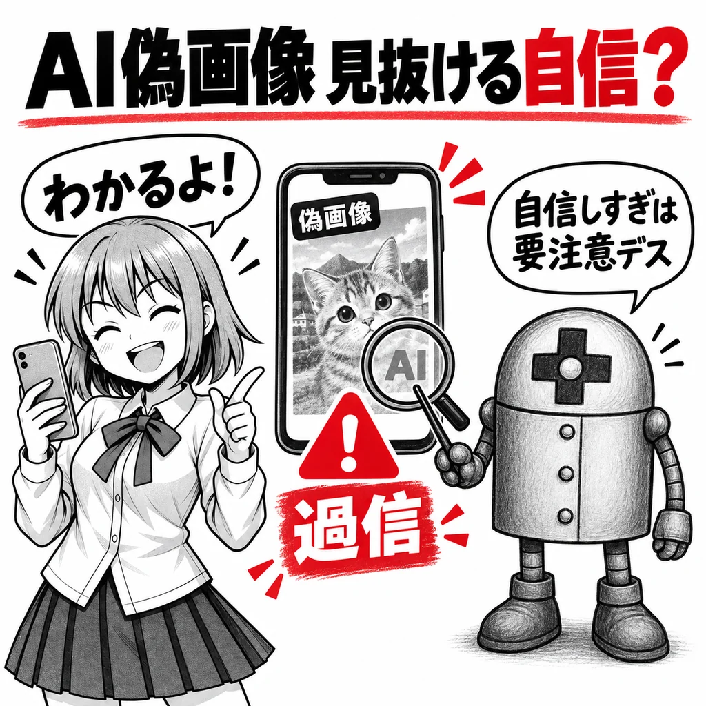 AIの偽画像「自分は見破れる」と答えた人、61.5％が5問全問不正解　総務省調査