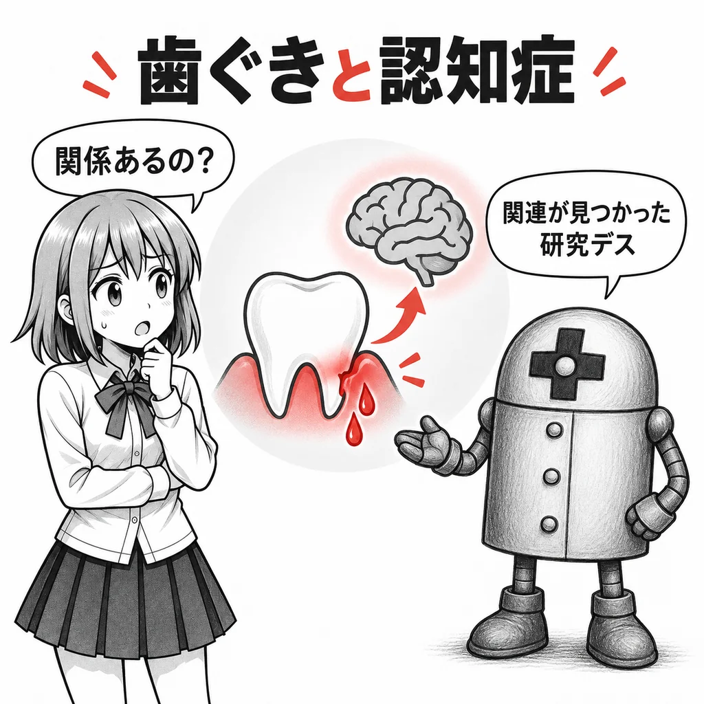 歯ぐきの出血が多い人はアルツハイマー病リスク61%高く 日本の10年追跡研究