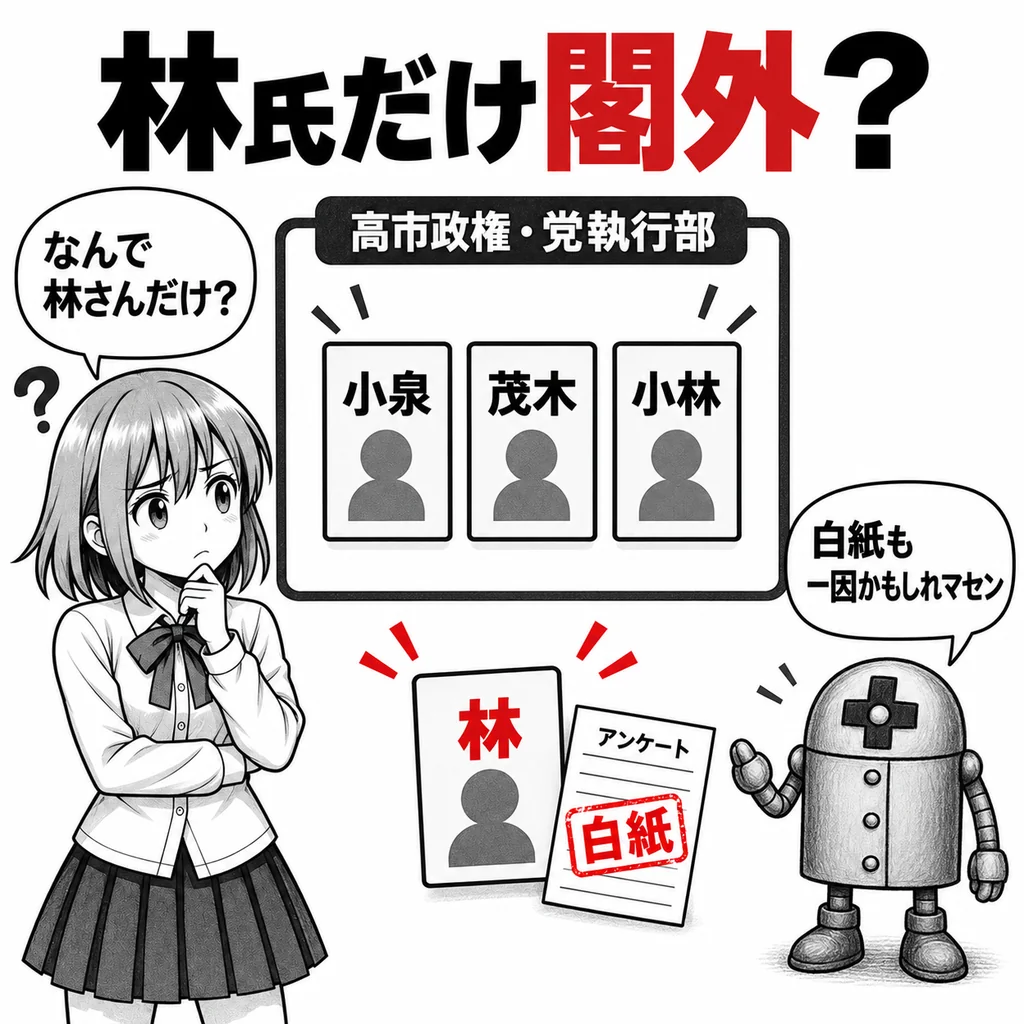 林芳正氏はなぜ閣外へ?「アンケート白紙」と次の総裁選から考える高市内閣改造