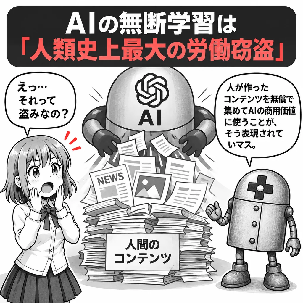 Microsoft研究幹部がAI学習を「人類史上最大の労働窃盗」と内部で警告　何を意味する？