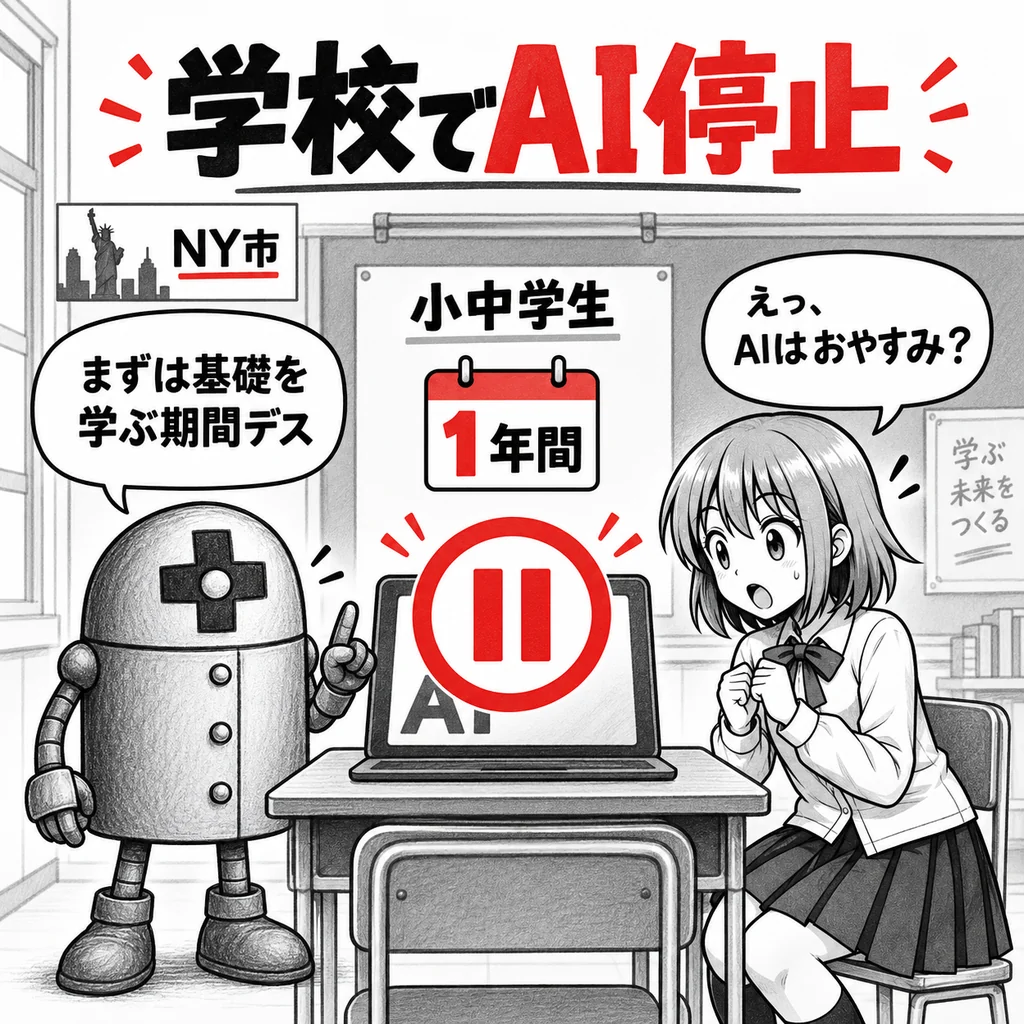 ニューヨーク市、公立校で中学生まで生成AIを1年間停止　学校でChatGPTを使わせるべき？