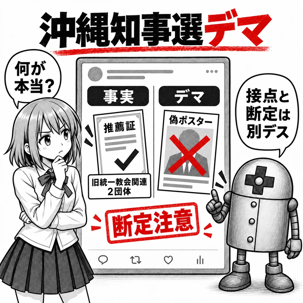 沖縄知事選で飛び交った「デマ」　玉城デニー氏・古謝玄太氏をめぐる情報を検証