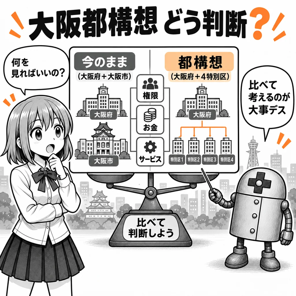 大阪都構想、再び制度設計へ　有権者は何を基準に判断すればいい？