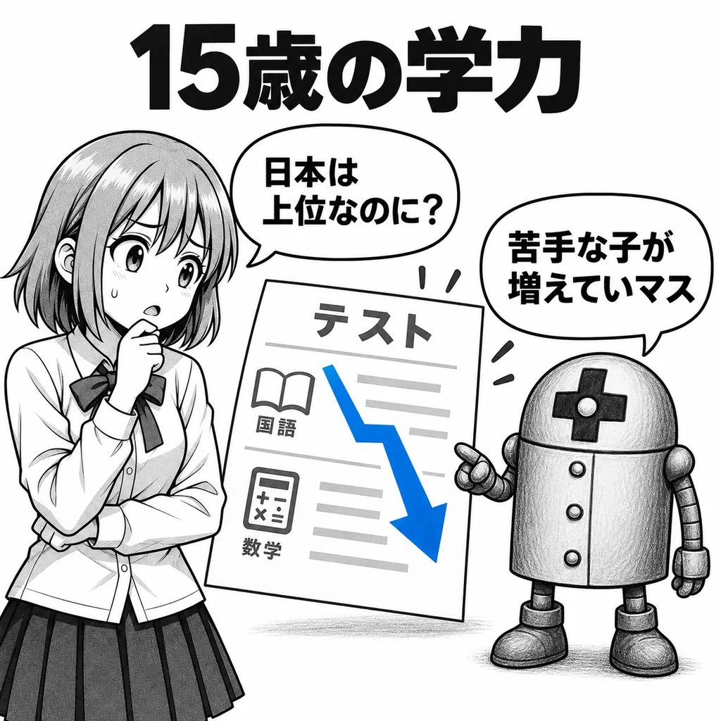 15歳の読解力と数学、OECD平均が過去最低 日本は1位でも「苦手な子」が増加