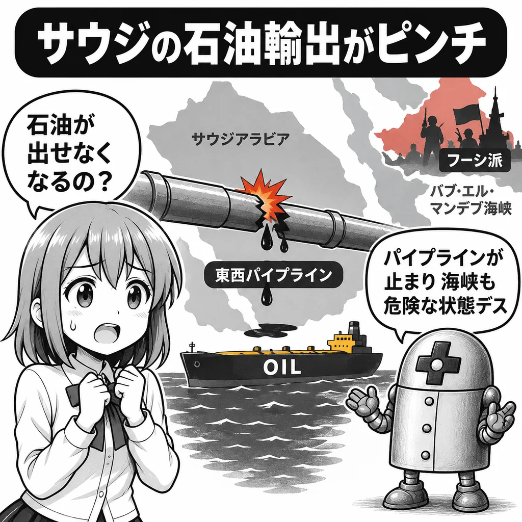 サウジ、フーシ派に「2週間停戦」を打診か 石油輸出の“非常口”が東西から圧迫