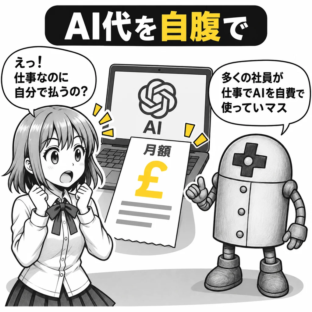 会社の仕事なのにAI代は自腹? 英国で年間約10億ポンド、日本でも広がる「シャドーAI」