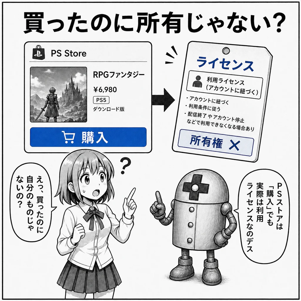 ソニー、PS Storeの「購入」表示を巡る訴訟で反論　デジタルゲームは「所有」ではなくライセンス