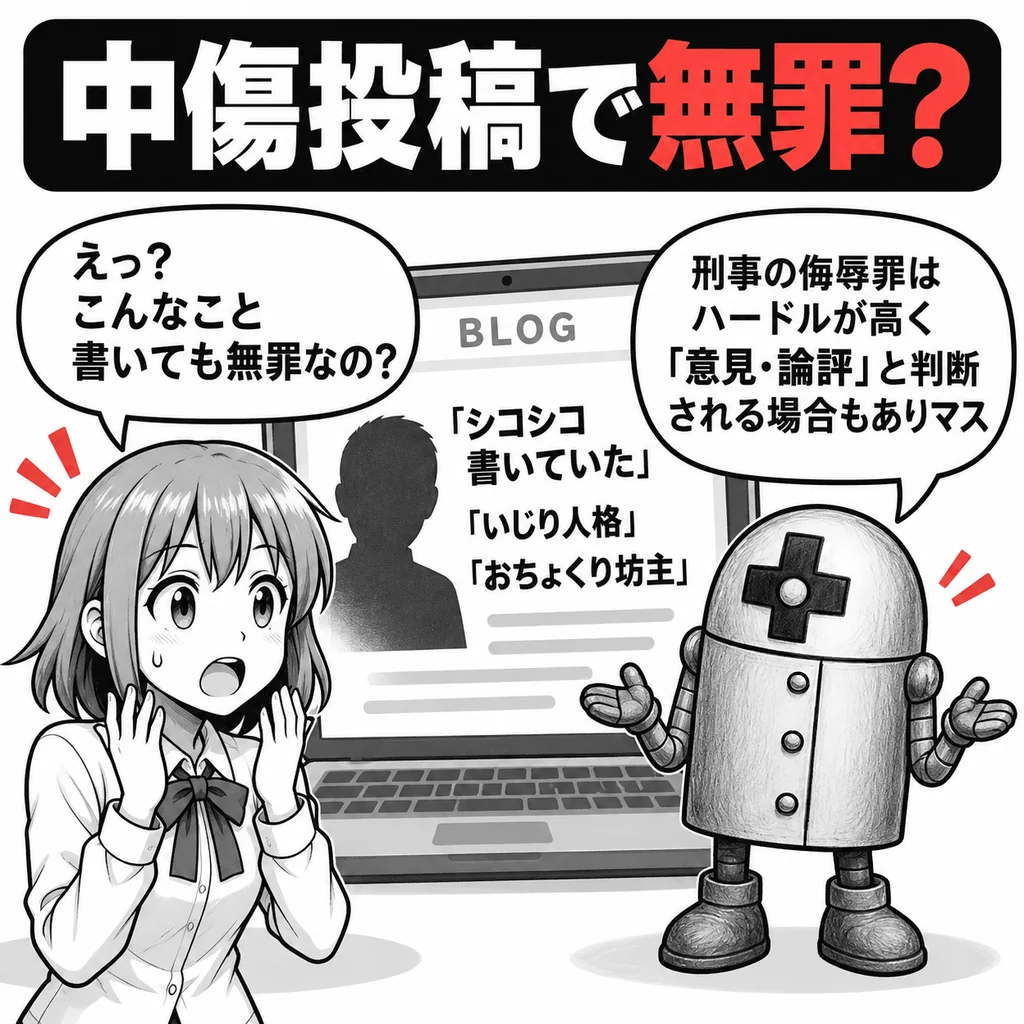 相手を名指しして「シコシコ書いていた」と書いても侮辱罪にならないのか? 鈴木エイト氏への投稿で無罪、何が争われた?