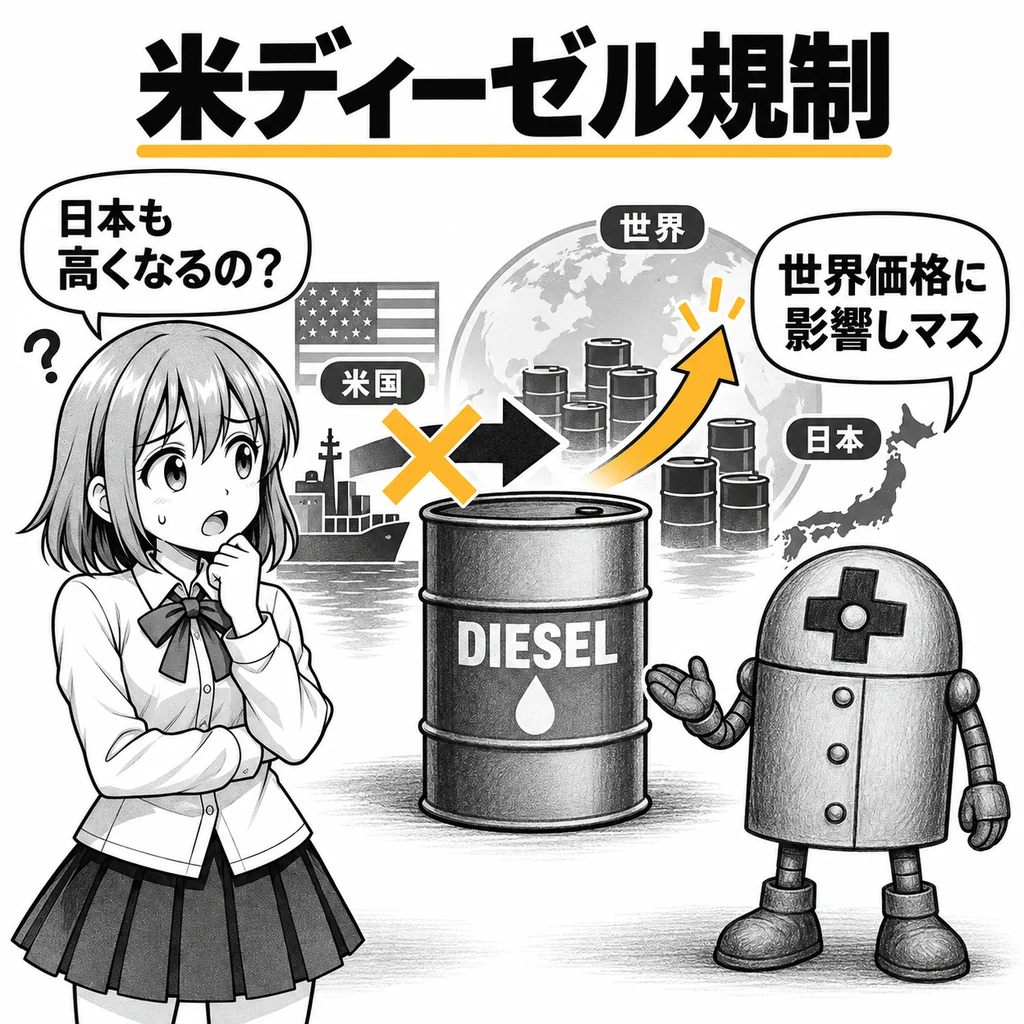 米国がディーゼル輸出規制を検討 国内価格を下げるはずが、なぜ逆にガソリン高を招く?