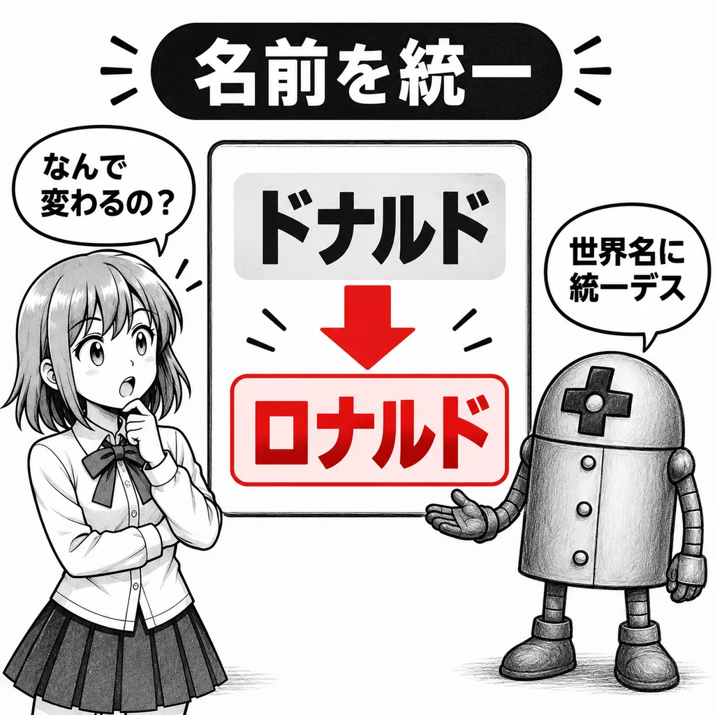 「ドナルド」が突然「ロナルド」に 日本だけ名前が違ったのはなぜ?