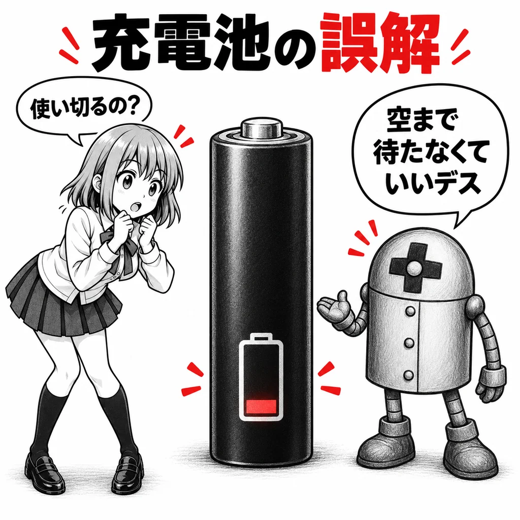 「充電池は使い切ってから充電」は間違い？　黒いエネループが10回ほどで使えなくなった投稿が500万表示超