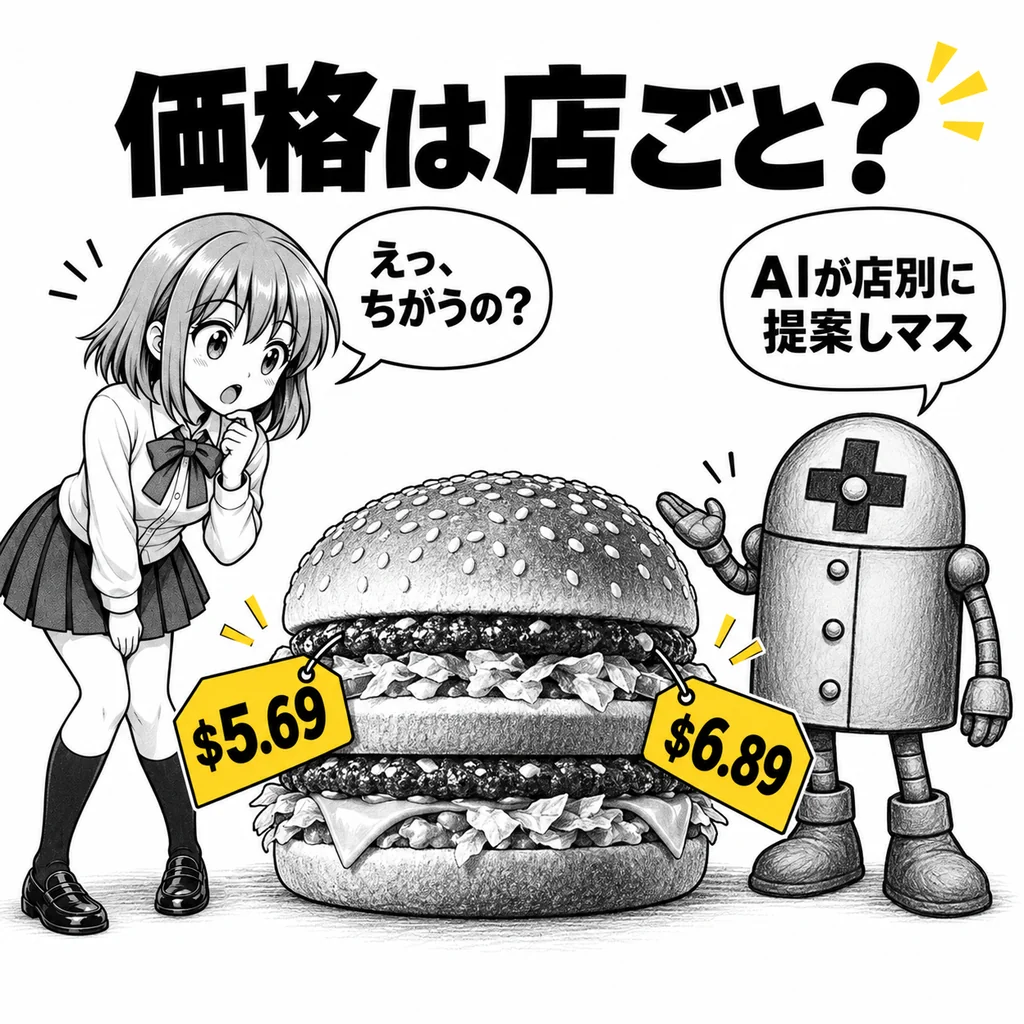 マクドナルドがAIでビッグマック価格を提案　「客はいくらまで払う？」を分析する仕組みとは