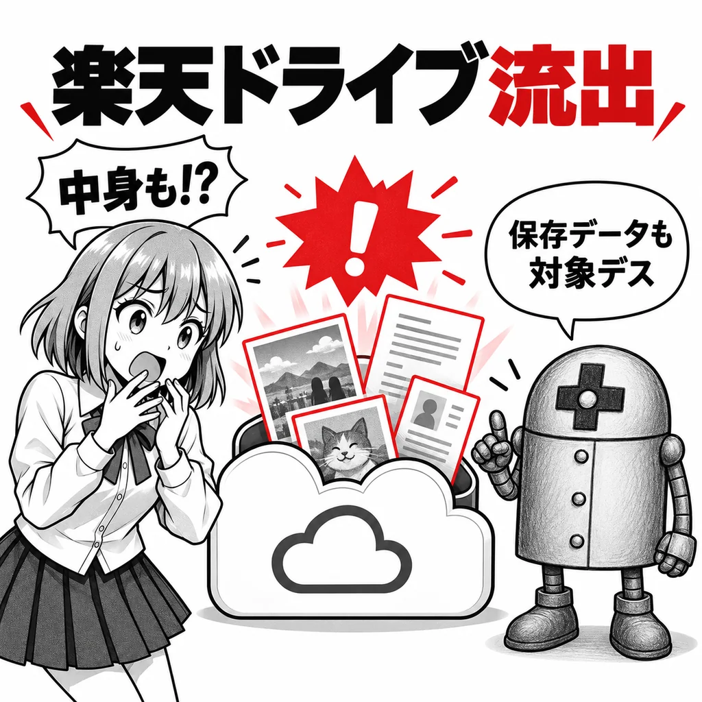 楽天ドライブ1万5382アカウント、不正アクセスで「保存ファイル」まで取得・閲覧　プライベート写真も流出した可能性は？